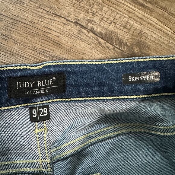 Judy Blue Road Tripping High Rise Front Seam Skinny 9 / 29 High Rise Dark - Picture 4 of 5